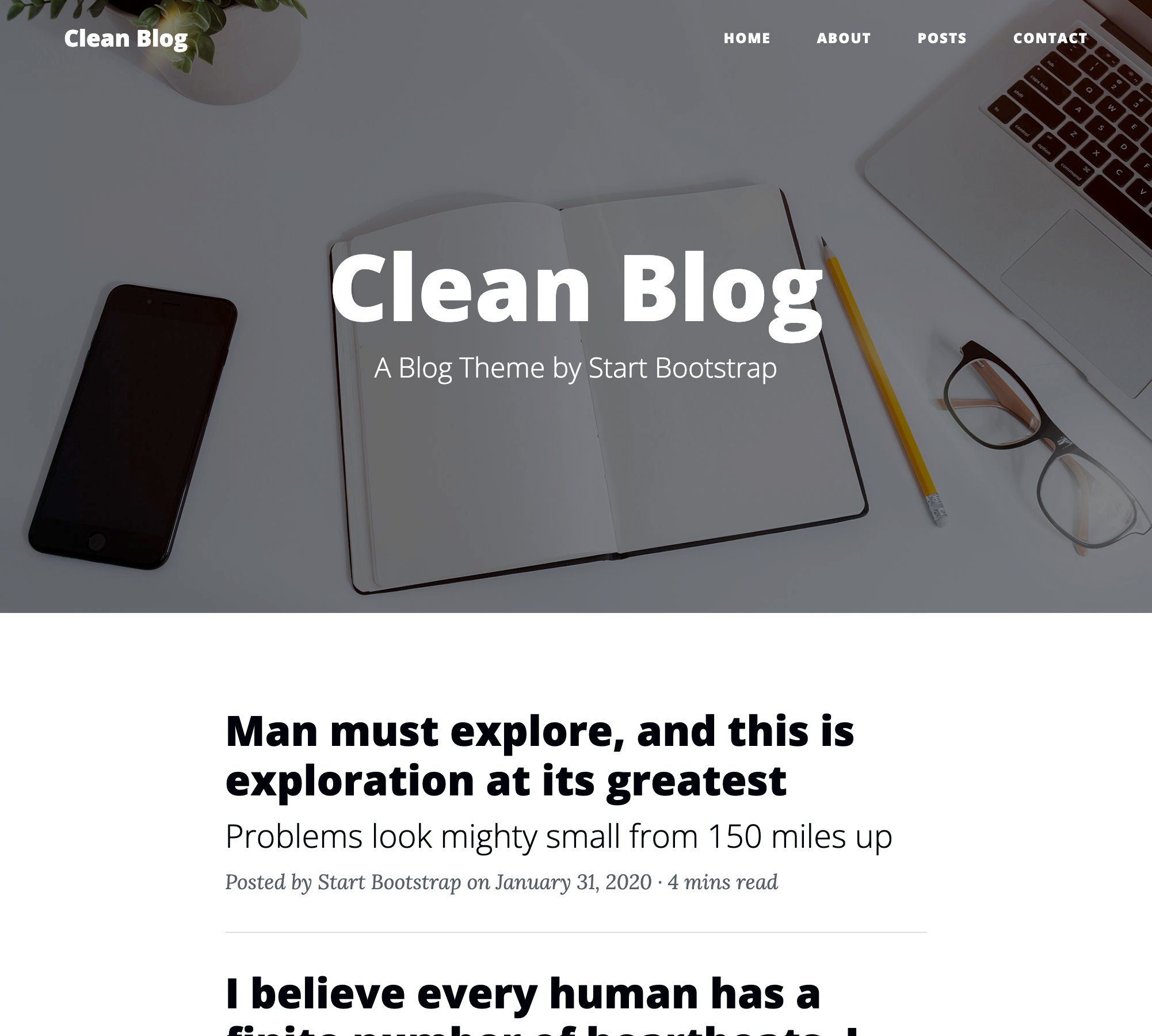 Clean Blog Jekyll theme
